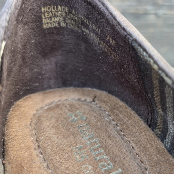 Naturalizer Hollace Brown Leather, Mary Jane, Block Heel. WMS 7M - Picture 13 of 16